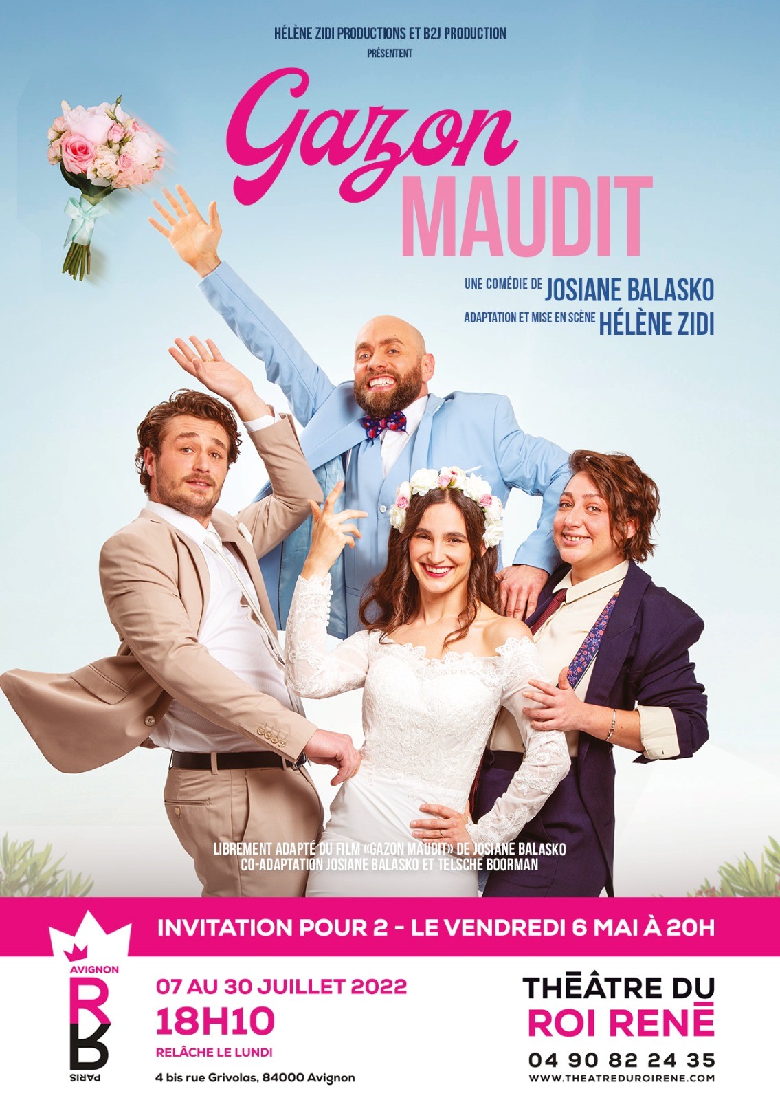 Générale de Presse de la pièce "Gazon Maudit" le 6 mai au Théâtre du Roi René